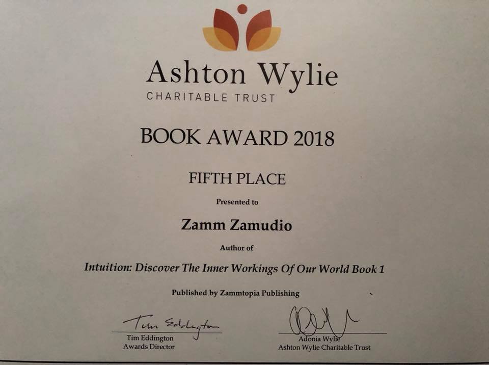 Intuition by Zamm Zamudio - 5th Place 2018 Ashton Wylie Charitable Trust Book Awards