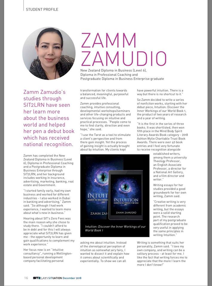 SIT2LRN SITuation Magazine December 2018 Zamm Zamudo